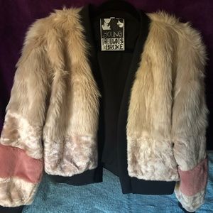 Brand nee faux fur jacket